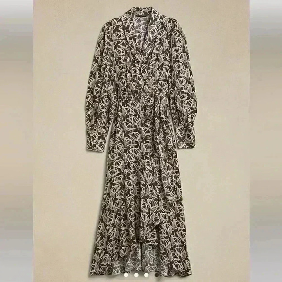 Banana Republic SILKY WRAP MAXI DRESS - Picture 4 of 8